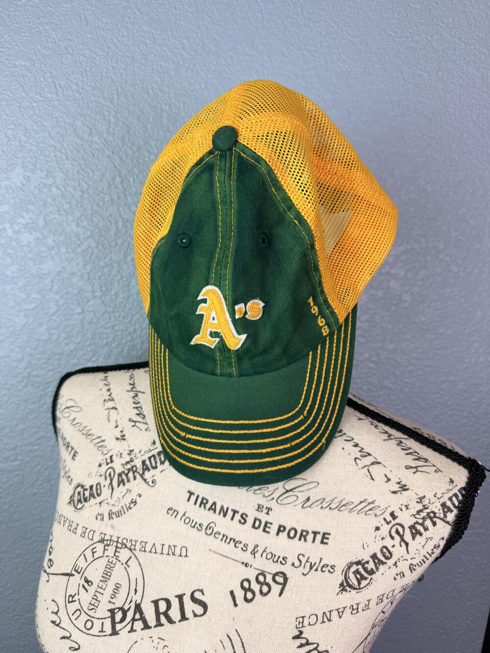 Oakland Athletics Hat Cap Snap Back Green MLB Mens One Size American Needle